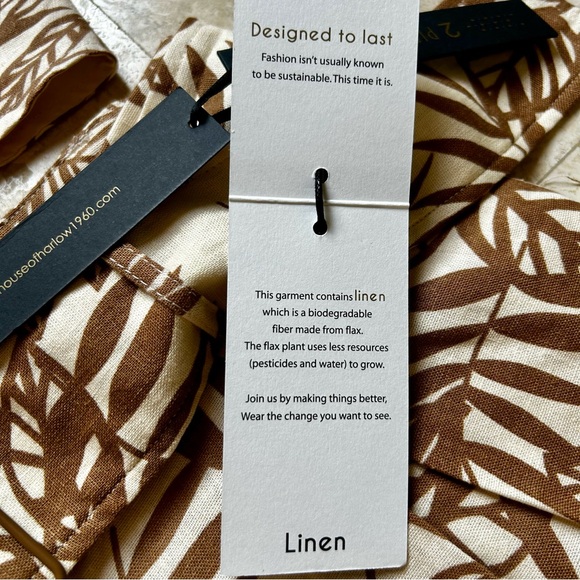 NWT House of Harlow 1960 2 piece jumpsuit halter top wide leg pants Size 8 - Picture 8 of 12